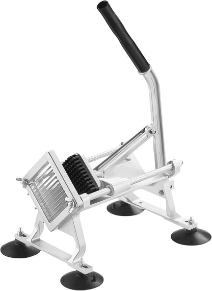 Commercial Vegetable Slicer, 1/4 and 1/2 inch Tomato Slicer, Stainless Steel and Aluminum Alloy Vegetable Cutter Slicer, Manual Tomato Slicer with Non-slip Feet, for Tomatoes, Onions, Potatoes