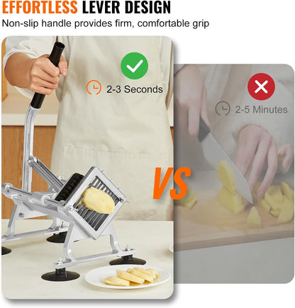 Commercial Vegetable Slicer, 1/4 and 1/2 inch Tomato Slicer, Stainless Steel and Aluminum Alloy Vegetable Cutter Slicer, Manual Tomato Slicer with Non-slip Feet, for Tomatoes, Onions, Potatoes
