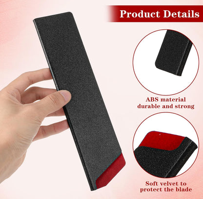 3Pcs Knife Edge Guards, Chef's Knife Sheath Cover Universal Blade Covers ABS Protective Blade Sheaths for Chef Paring Kitchen Knives