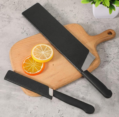 3Pcs Knife Edge Guards, Chef's Knife Sheath Cover Universal Blade Covers ABS Protective Blade Sheaths for Chef Paring Kitchen Knives