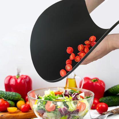 Thick TPU Cutting Boards for Kitchen, Rubber Flexible Cutting Board Mats, Nonslip Silicone Chopping Mats Foldable BPA Free Knife Friendly Non-Toxic Dishwasher Safe