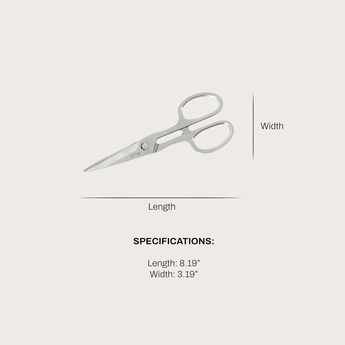 German Stainless Steel 8-inch Shears, Kitchen Tools
