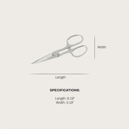 German Stainless Steel 8-inch Shears, Kitchen Tools