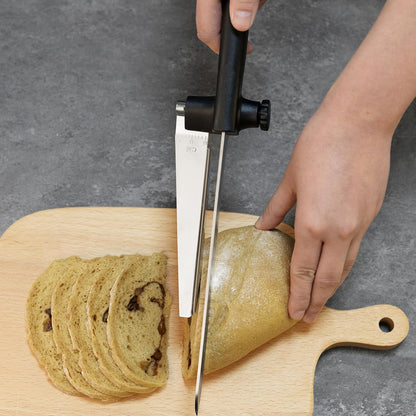 Bread Slicer for Homemade Bread, Cake Knife, Adjustable Slicing Guide | Sourdough Baking Supplies, Sour Dough tools, Lame, Scoring Tool, Serrated Knives, Accessories for Sourdough Rounds