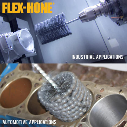 Brush Research GB31224 FLEX-HONE®, 3-1/2" (89mm) Diameter, 240 Grit, Silicon Carbide, For Mild Steel, Stainless Steel, Cast Iron and Softer Ferrous Materials