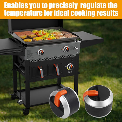 Magnetic Tool Holder Strip for Blackstone Griddle, Utensil Holder Accessories for Kitchen, 2 Pack Outdoor BBQ Multipurpose Magnetic Knife Storage Rack, Magnet Grill Tool Holder (12.64" x 1.8")