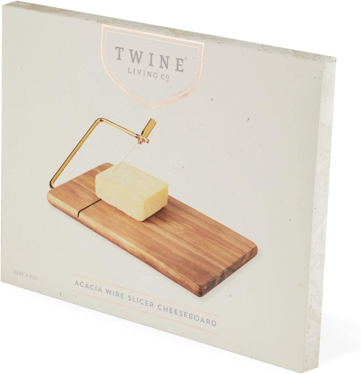 Acacia Cheese Board and Knife Set, Footed Cheese Snack Tray and Cheese Knives Set Cooking Accessories, 16inch Diameter