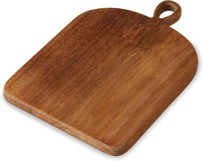Acacia Cheese Board and Knife Set, Footed Cheese Snack Tray and Cheese Knives Set Cooking Accessories, 16inch Diameter