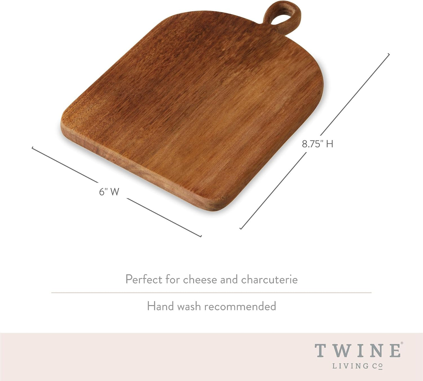 Acacia Cheese Board and Knife Set, Footed Cheese Snack Tray and Cheese Knives Set Cooking Accessories, 16inch Diameter