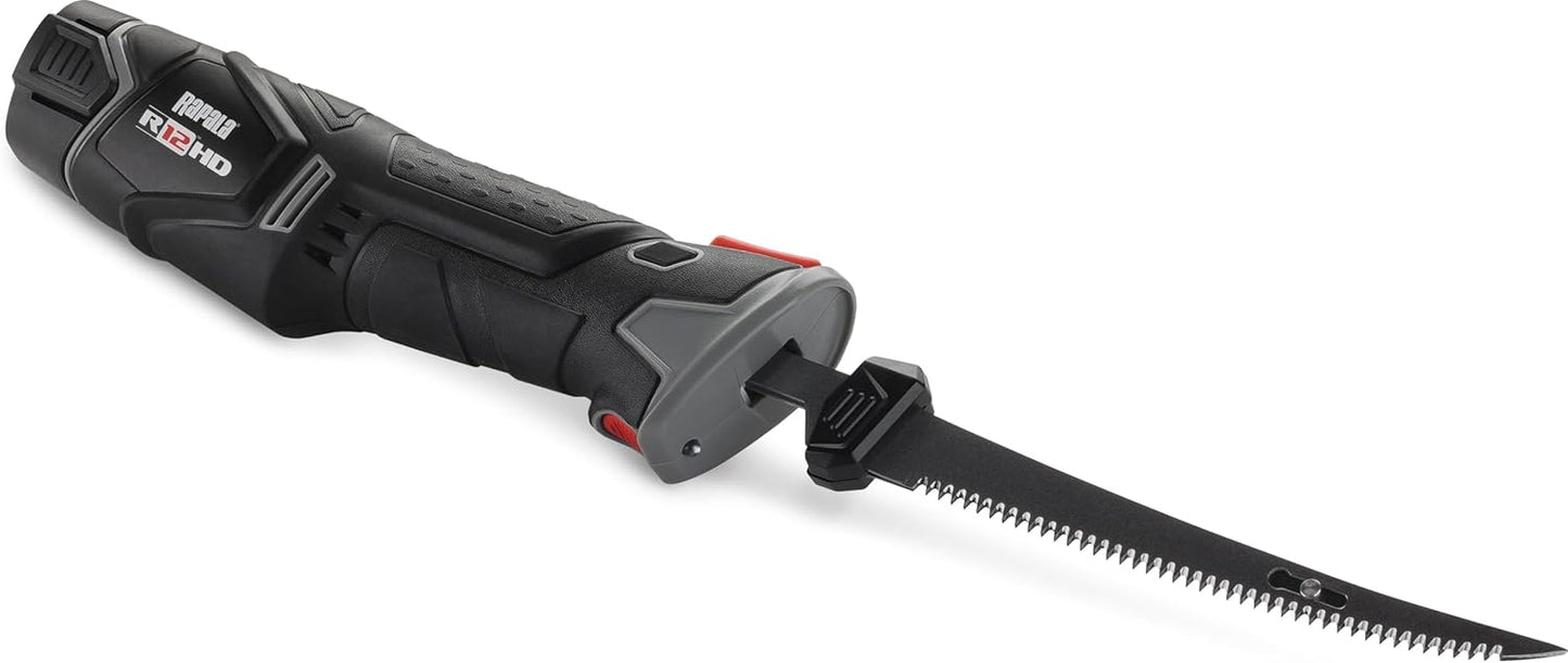 R12 Heavy-Duty Lithium Fillet Knife Combo | Freshwater and Saltwater Fishing, Fast Fish Cleaning, Lithium-Ion Power, Ergonomic Grip, Professional Fillet Performance