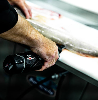 R12 Heavy-Duty Lithium Fillet Knife Combo | Freshwater and Saltwater Fishing, Fast Fish Cleaning, Lithium-Ion Power, Ergonomic Grip, Professional Fillet Performance