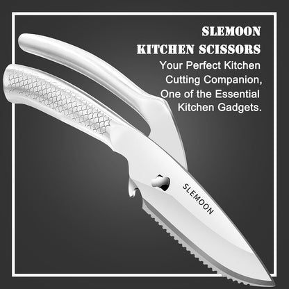 Heavy Duty Poultry Shears for Food, Dishwasher Safe Kitchen Scissor | 3CR14 All-steel Forged Multi-function Detachable Kitchen Shears for Spatchcock Turkey,Chicken,Salad