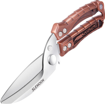 Heavy Duty Poultry Shears for Food, Dishwasher Safe Kitchen Scissor | 3CR14 All-steel Forged Multi-function Detachable Kitchen Shears for Spatchcock Turkey,Chicken,Salad