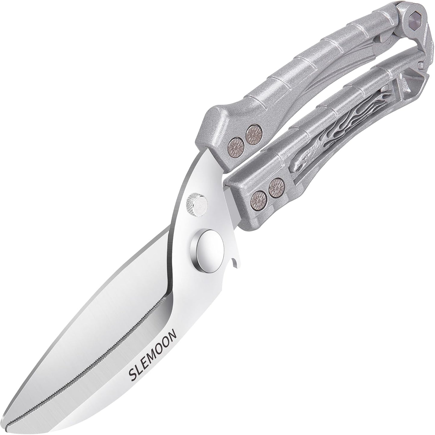 Heavy Duty Poultry Shears for Food, Dishwasher Safe Kitchen Scissor | 3CR14 All-steel Forged Multi-function Detachable Kitchen Shears for Spatchcock Turkey,Chicken,Salad