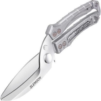 Heavy Duty Poultry Shears for Food, Dishwasher Safe Kitchen Scissor | 3CR14 All-steel Forged Multi-function Detachable Kitchen Shears for Spatchcock Turkey,Chicken,Salad