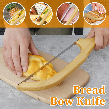2 Pack Bread Slicer with Replacement Serrated Blades for Homemade Bread