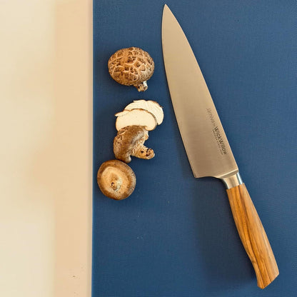 8” Chef Knife – Swedish Steel, Professional, Olive Wood