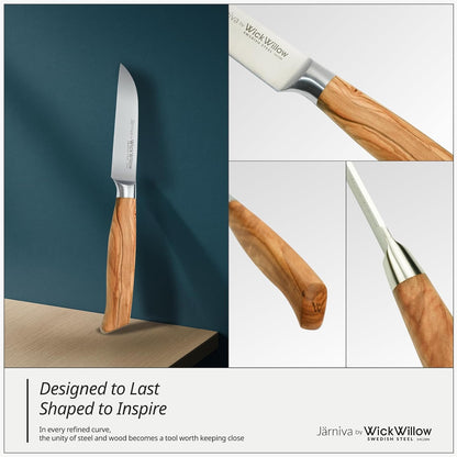 8” Chef Knife – Swedish Steel, Professional, Olive Wood