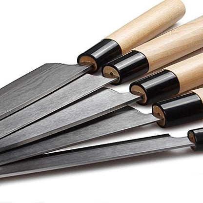 Waterboss Sushi & Sashimi Chef’s Knives,Set of 5 Japanese Sushi Chef Knives - Sashimi-Santoku-Nakiri-Deba Knife,Ultra High Carbon Steel Blades