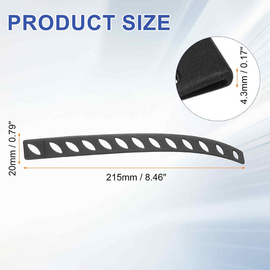50Pcs Blade Edge Guard 8.46" x 0.79" x 0.17" Plastic Anti-scratch Knife Guards Blade Edge Protector for Kitchen Knife Protection Sleeves Cover, Black