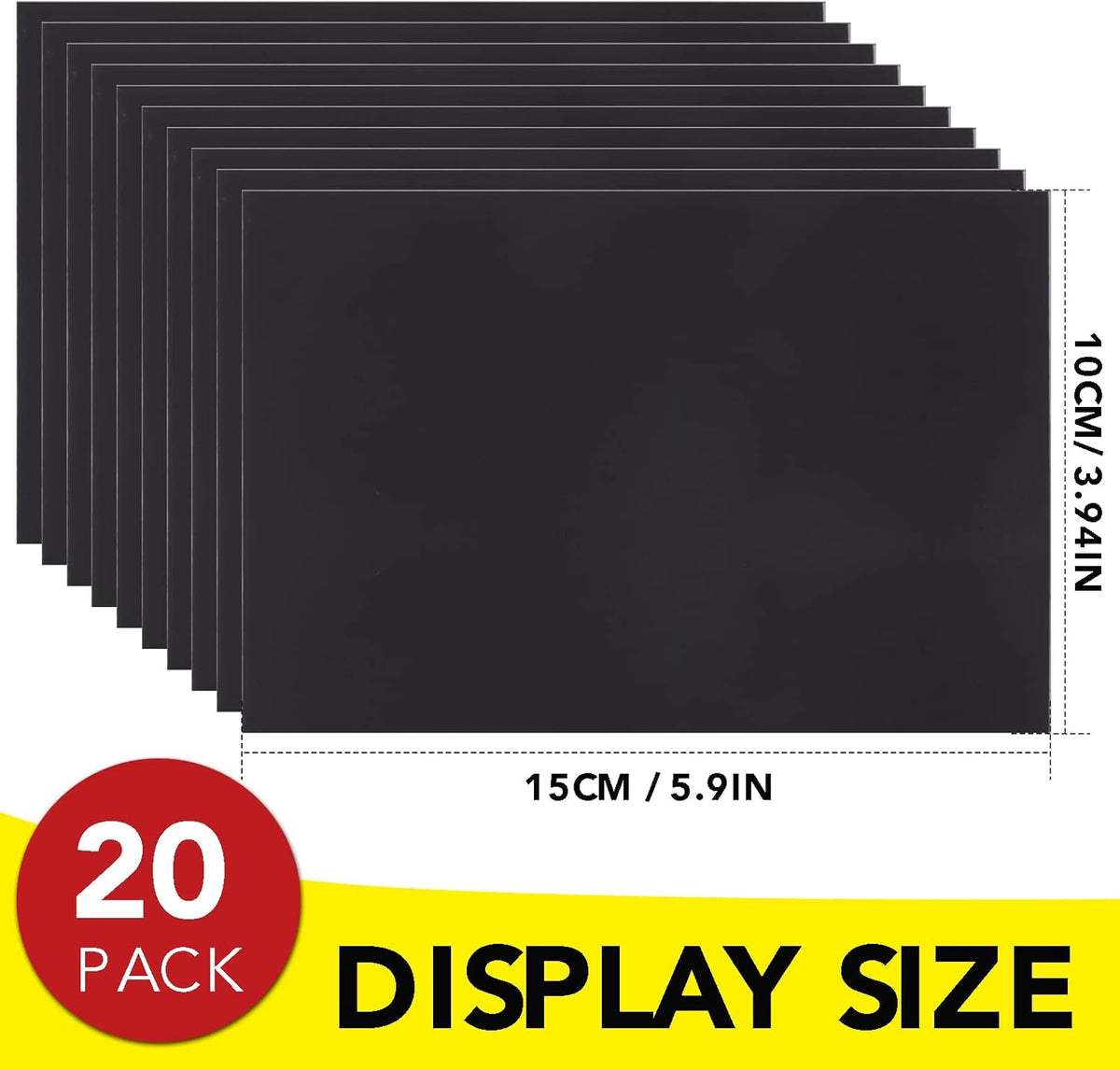 Adhesive Magnetic Sheets, |4" x 6"| 18 Packs, Flexible Magnet Sheets with Adhesive for Crafts, Photos and Die Storage, Easy Peel and Stick, Easy to Cut into Any Shape/Size (4" x 6"-18P)