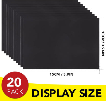 Adhesive Magnetic Sheets, |4" x 6"| 18 Packs, Flexible Magnet Sheets with Adhesive for Crafts, Photos and Die Storage, Easy Peel and Stick, Easy to Cut into Any Shape/Size (4" x 6"-18P)