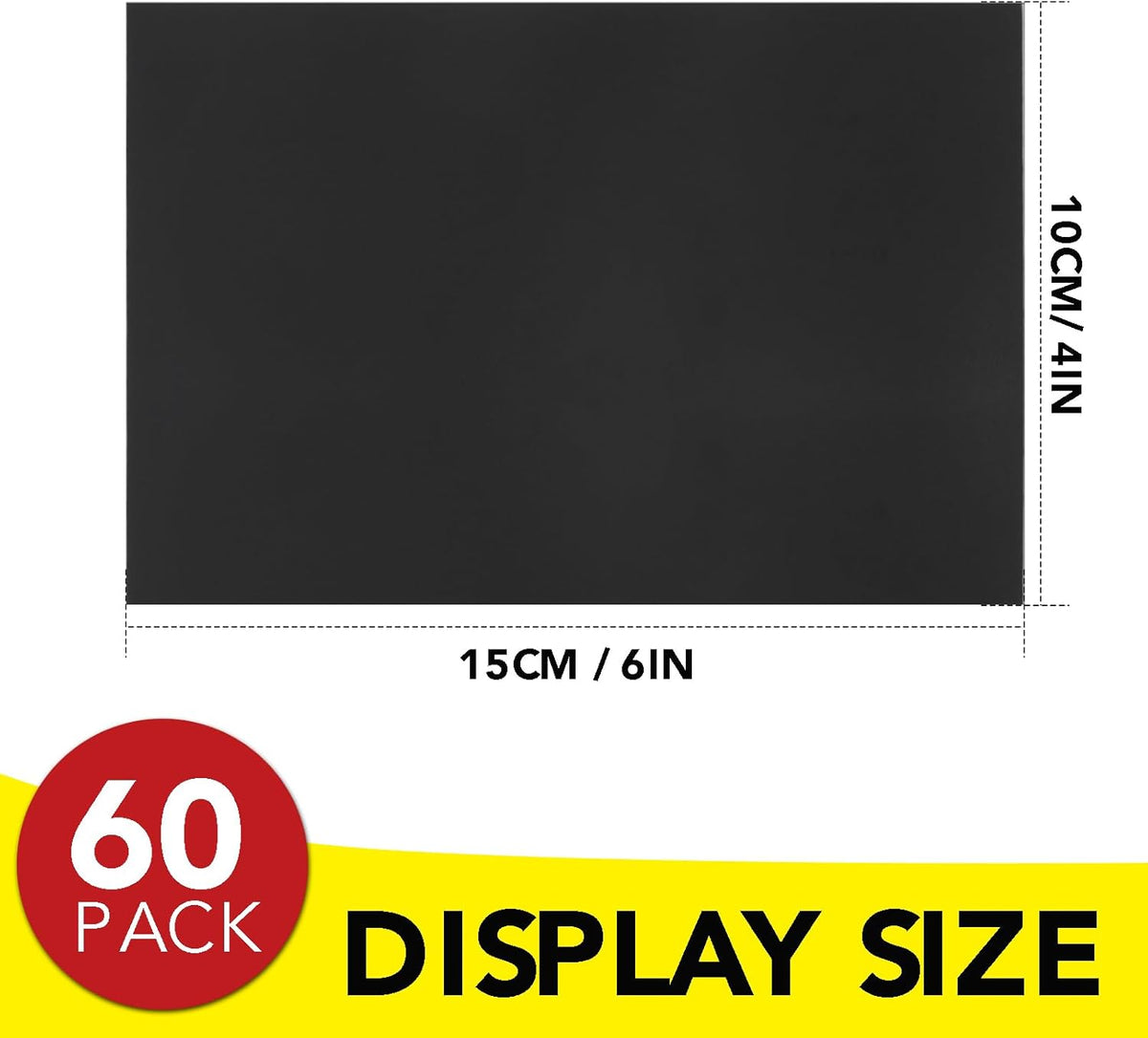 Adhesive Magnetic Sheets, |4" x 6"| 18 Packs, Flexible Magnet Sheets with Adhesive for Crafts, Photos and Die Storage, Easy Peel and Stick, Easy to Cut into Any Shape/Size (4" x 6"-18P)