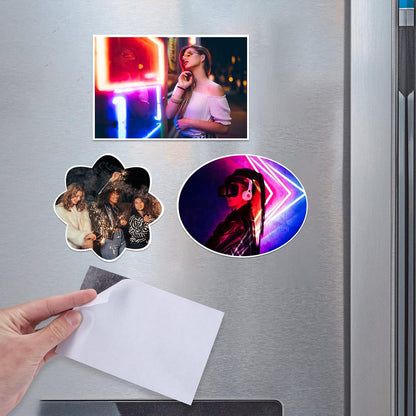 Adhesive Magnetic Sheets, |4" x 6"| 18 Packs, Flexible Magnet Sheets with Adhesive for Crafts, Photos and Die Storage, Easy Peel and Stick, Easy to Cut into Any Shape/Size (4" x 6"-18P)
