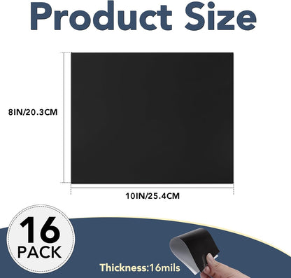 Adhesive Magnetic Sheets, |4" x 6"| 18 Packs, Flexible Magnet Sheets with Adhesive for Crafts, Photos and Die Storage, Easy Peel and Stick, Easy to Cut into Any Shape/Size (4" x 6"-18P)