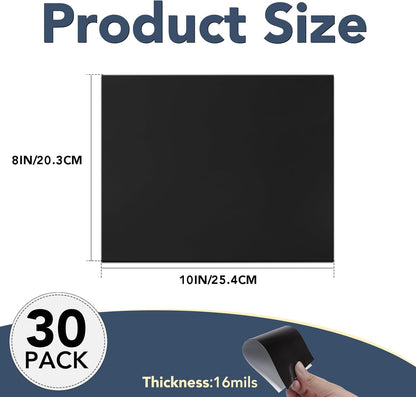 Adhesive Magnetic Sheets, |4" x 6"| 18 Packs, Flexible Magnet Sheets with Adhesive for Crafts, Photos and Die Storage, Easy Peel and Stick, Easy to Cut into Any Shape/Size (4" x 6"-18P)