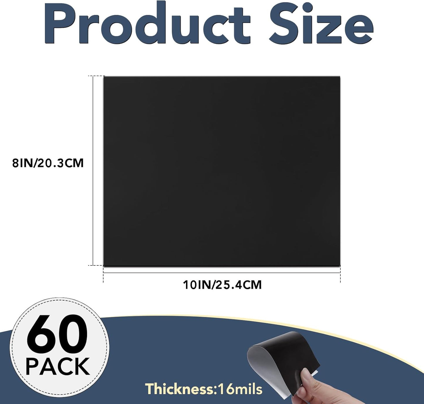 Adhesive Magnetic Sheets, |4" x 6"| 18 Packs, Flexible Magnet Sheets with Adhesive for Crafts, Photos and Die Storage, Easy Peel and Stick, Easy to Cut into Any Shape/Size (4" x 6"-18P)