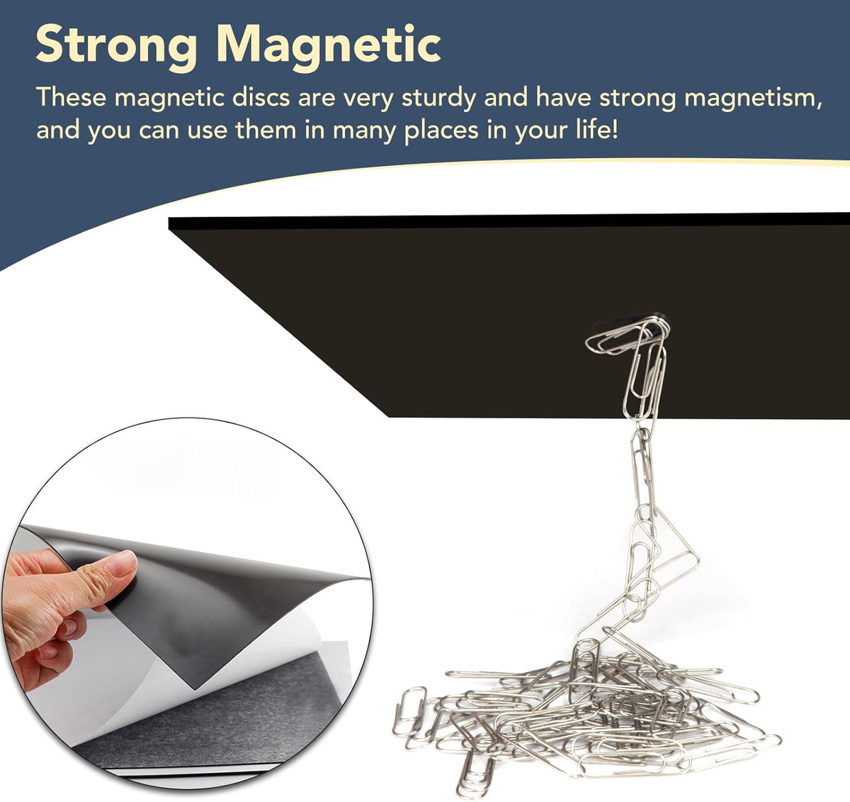 Adhesive Magnetic Sheets, |4" x 6"| 18 Packs, Flexible Magnet Sheets with Adhesive for Crafts, Photos and Die Storage, Easy Peel and Stick, Easy to Cut into Any Shape/Size (4" x 6"-18P)