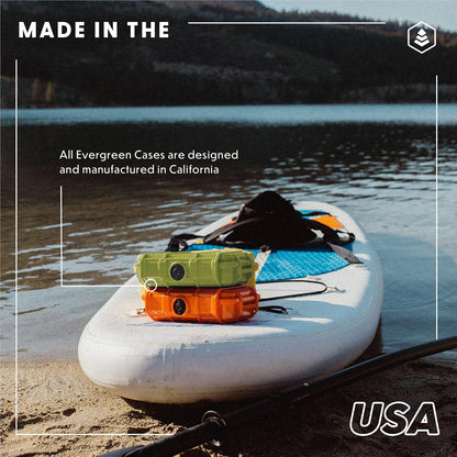 Evergreen 56 Waterproof Dry Box Protective Case with Pick & Pluck Foam - Travel Safe/Mil Spec/USA Made - for Cameras, Phones, Camping, Fishing, Hiking, Water Sports, Knives, Survival (Clear)
