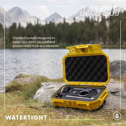 Evergreen 56 Waterproof Dry Box Protective Case with Pick & Pluck Foam - Travel Safe/Mil Spec/USA Made - for Cameras, Phones, Camping, Fishing, Hiking, Water Sports, Knives, Survival (Clear)