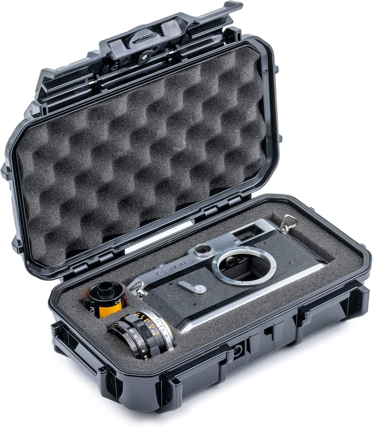 Evergreen 56 Waterproof Dry Box Protective Case with Pick & Pluck Foam - Travel Safe/Mil Spec/USA Made - for Cameras, Phones, Camping, Fishing, Hiking, Water Sports, Knives, Survival (Clear)