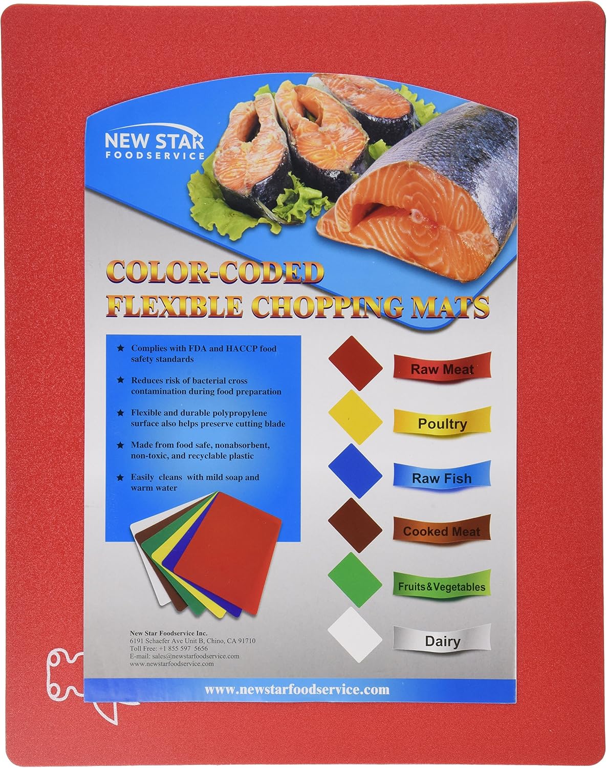 Flexible Cutting Board Set, Assorted Colors, BPA-Free Plastic, 6 Count