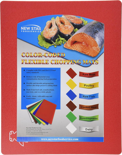 Flexible Cutting Board Set, Assorted Colors, BPA-Free Plastic, 6 Count
