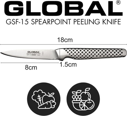 Global GSF-15-3 inch, 8cm Peeling Knife, 3", Stainless Steel