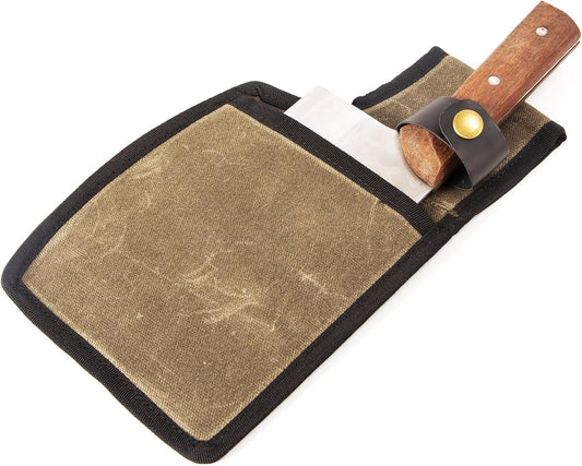 Cleaver Sheath,Universal Wide Knife Protectors,Durable Butcher Chef Knife Edge Guards,Heavy Duty Cleaver Covers Cleavers Sleeve Holds Your Meat Cleavers Up To 10”Long And 5”Width (Army Green)