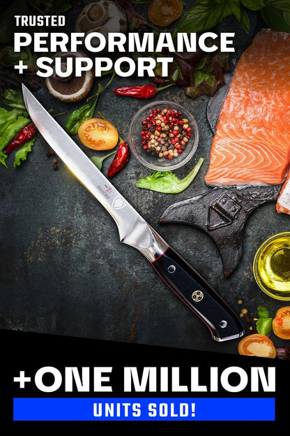 6" Boning Knife - Crimson Red Handle