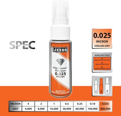 0.025 Micron Poly Diamond Stropping Emulsion 25ml | Knife Stropping compound