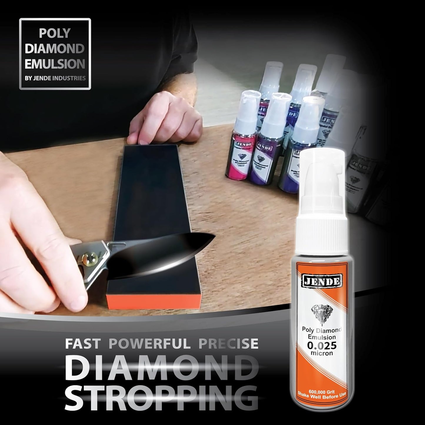 0.025 Micron Poly Diamond Stropping Emulsion 25ml | Knife Stropping compound