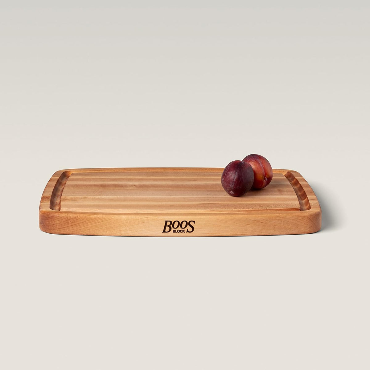 CB Series Rectangular Wooden Maple Cutting Board 24”x18” – 1.5” Thick, 18-lb Reversible Butcher Block with Juice Groove, Edge-Grain & Finger Grips – Made in the USA