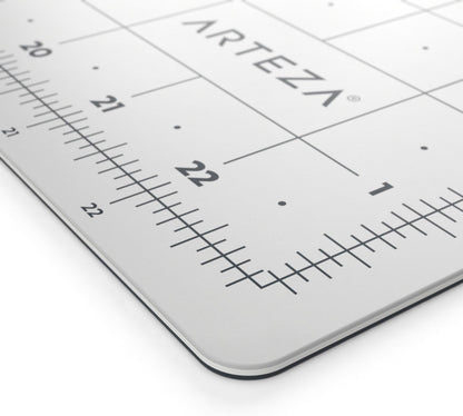 Self Healing Rotary Cutting Mat, 12"x18" with Grid & Non Slip Surface for Fabric, Paper, Vinyl, Plastic, Eco Friendly, Durable & Flexible, Great for Crafts, Quilting, Sewing, Scrapbooking