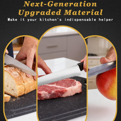 Steak Knives Set, Premium Stainless Steel Steak Knives Set of 4, Lightweight & Durable Steak Knife, Professional Kitchen Knife Dishwasher Safe