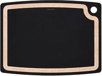 Gourmet Series Cutting Board with Juice Groove, 19.5-Inch by 15-Inch, Natural/Slate