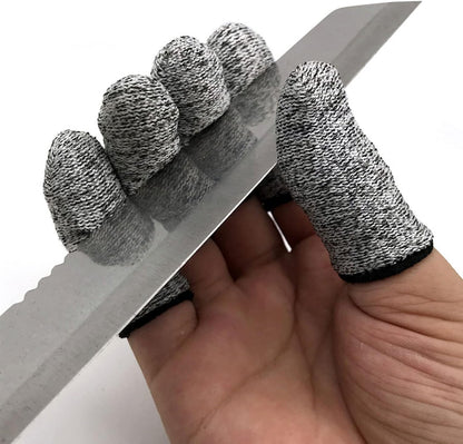 Finger Cots Cut Resistant Protector Breathable Finger Sleeves Thumb Protector Fingertips Protective For Work 10PCS