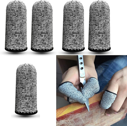 Finger Cots Cut Resistant Protector Breathable Finger Sleeves Thumb Protector Fingertips Protective For Work 10PCS