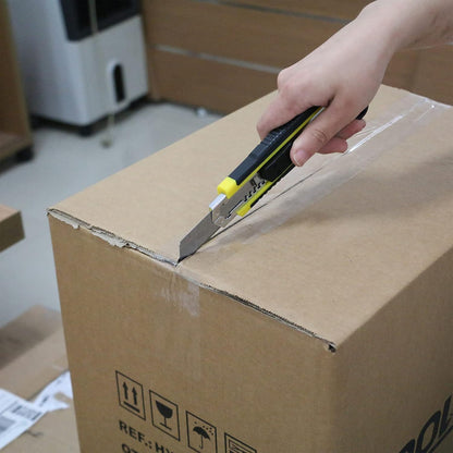 Utility Knife, Box Cutter Retractable, Blades Inside, 3-Pack