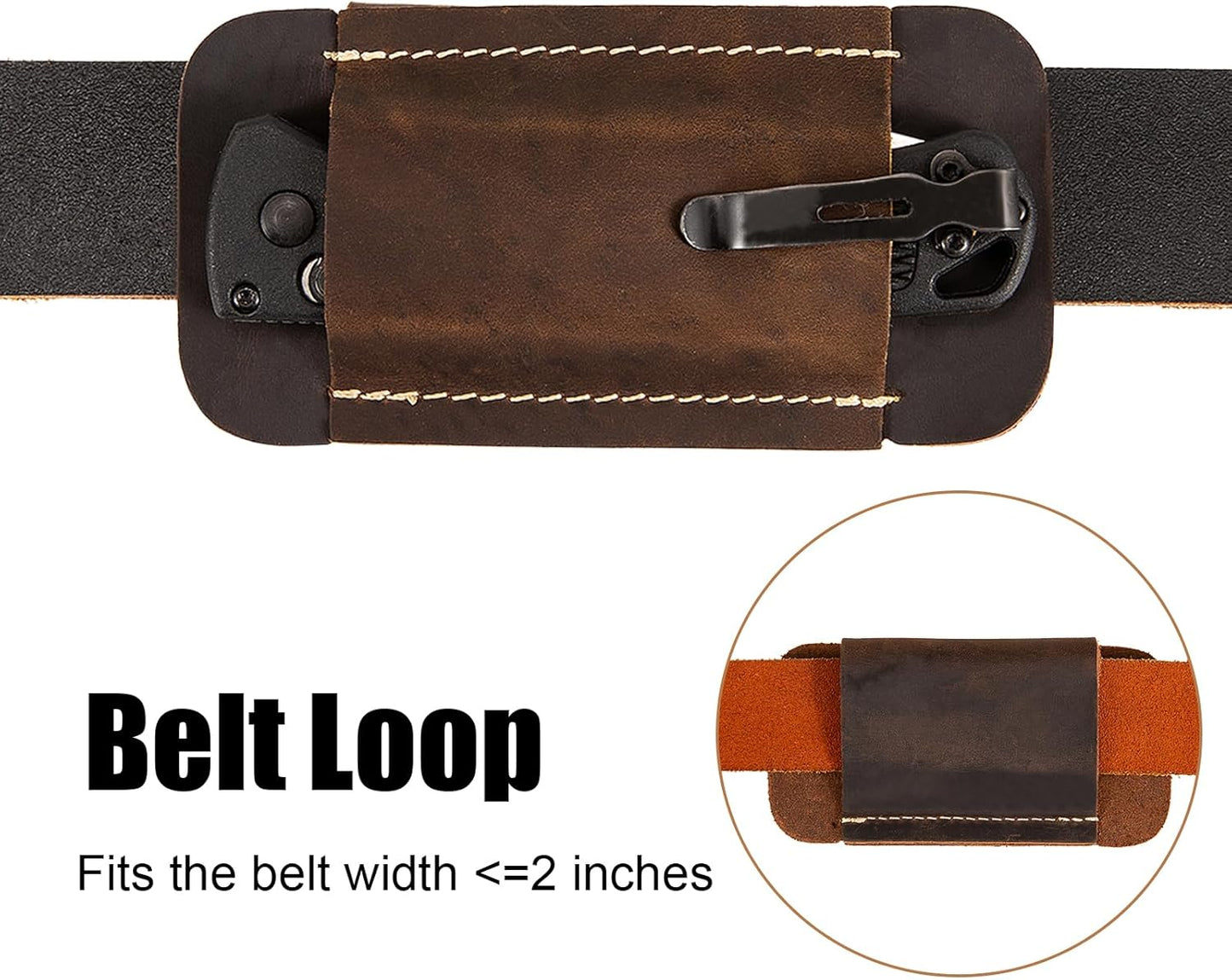 Knife Sheath,Leather Knife Sheath for Belt,Horizontal Carry Pocket Knife Holder,EDC Belt Organizer,Handmade Compact Draw Knife Holster,EDC Pocket Organizer,Sheath for Folding Knife,Gifts for Men
